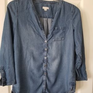 J. Jill denim chambray shirt XS
